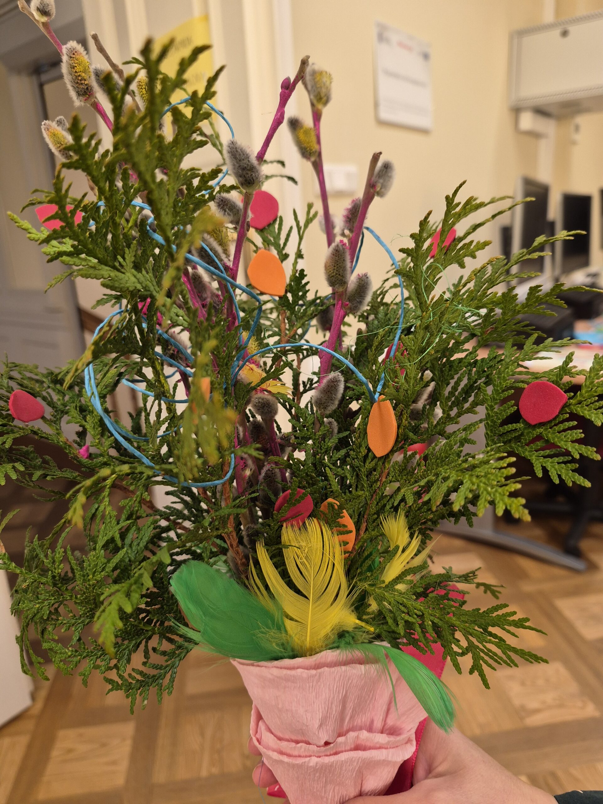 Palmy wielkanocne w bibliotece