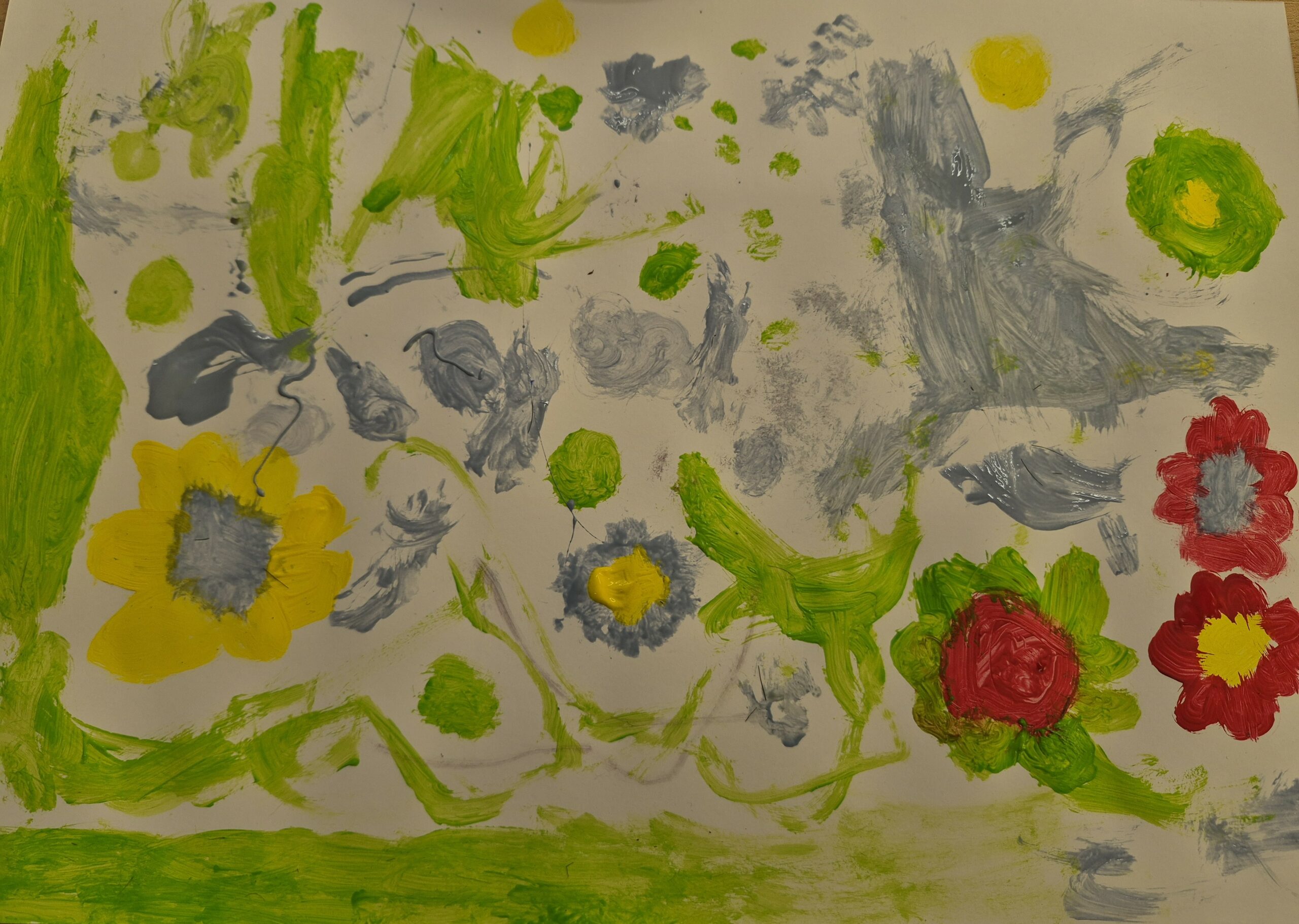 Wiosenne pejzaże - zajęcia plastyczne w bibliotece