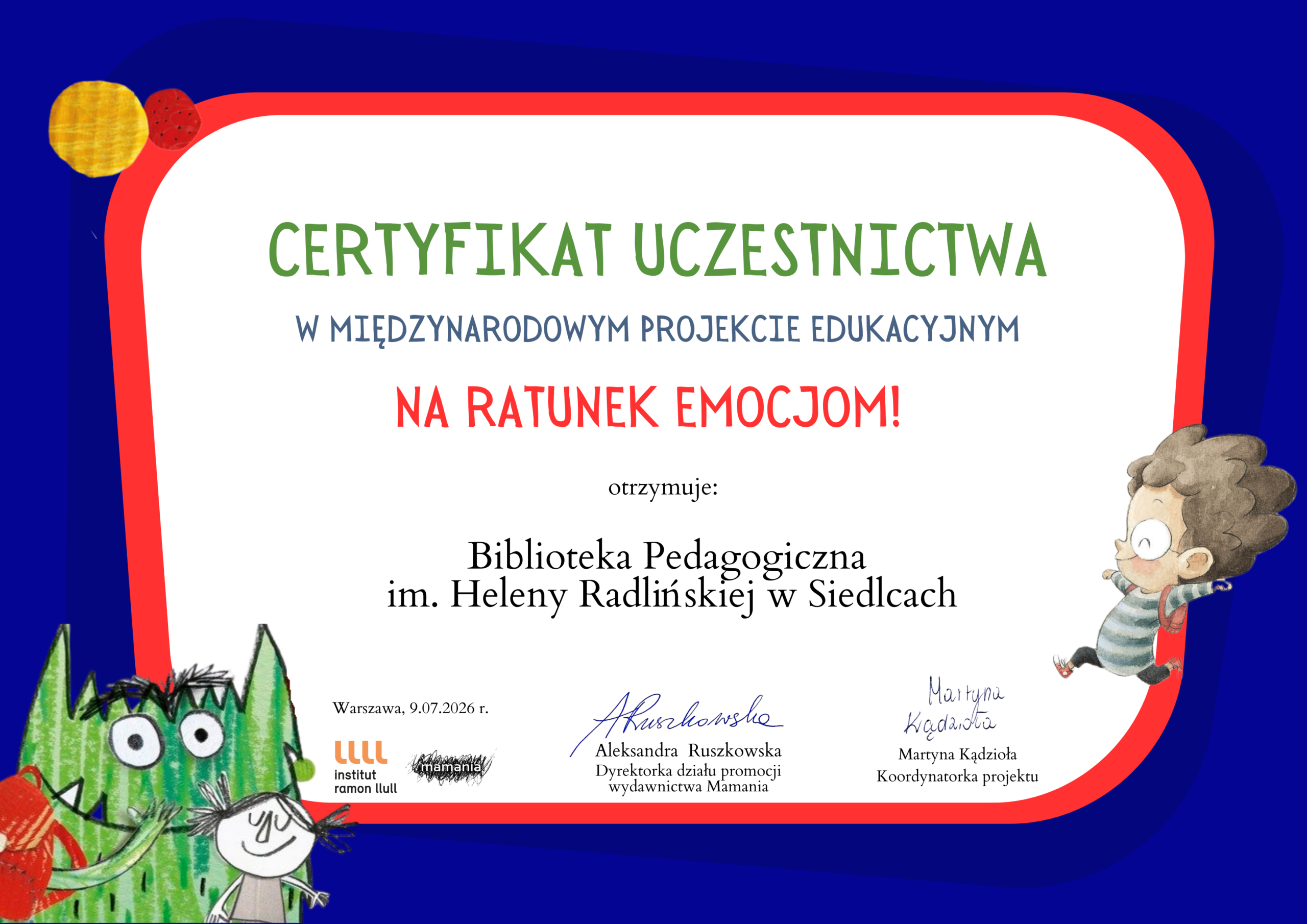 Angażujemy się w edukację emocjonalną najmłodszych
